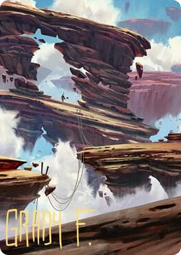 0022 Boulderloft Pathway Art Card (Gold-Stamped Signature) S Art Series: Zendikar Rising