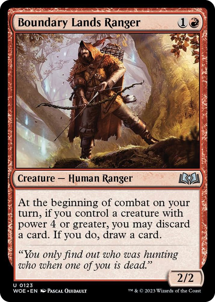 0123 Boundary Lands Ranger U Wilds of Eldraine