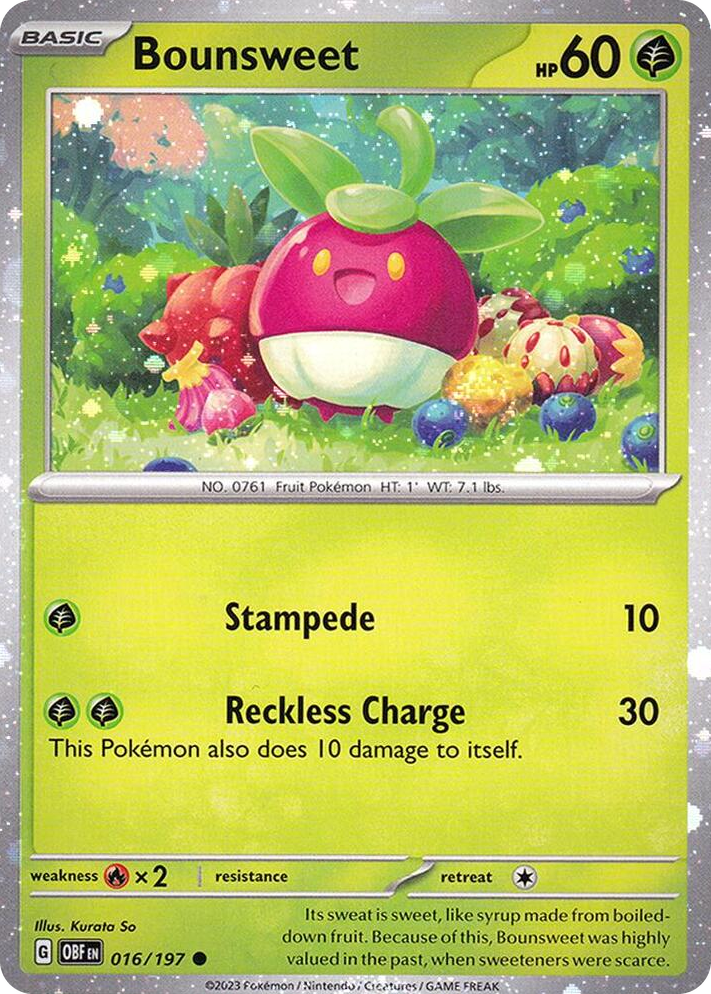 0016 Bounsweet - 016/197 (Cosmos Holo) Common Miscellaneous Cards & Products