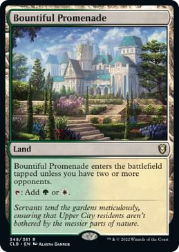 Bountiful Promenade #348 R - Commander Legends: Battle for Baldur's Gate Pokemon card