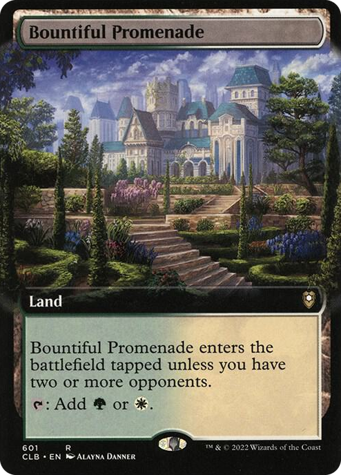 0601 Bountiful Promenade (Extended Art) R Commander Legends: Battle for Baldur's Gate