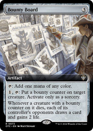 0073 Bounty Board (Extended Art) R Commander: Outlaws of Thunder Junction