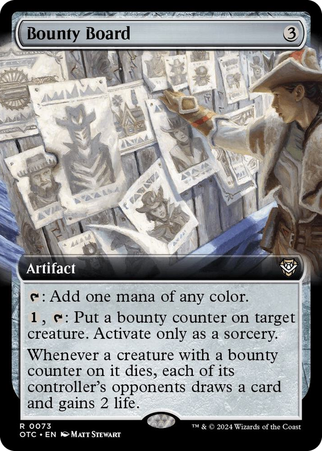 0073 Bounty Board (Extended Art) R Commander: Outlaws of Thunder Junction