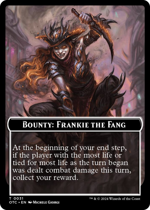 0031 Bounty: Frankie the Fang // Bounty Rules Double-Sided Token T Commander: Outlaws of Thunder Junction