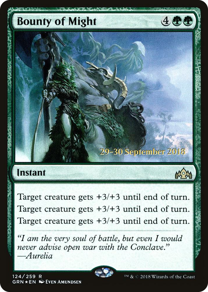 0124 Bounty of Might R Prerelease Cards