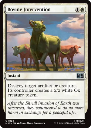 0123 Bovine Intervention (Surge Foil) U Commander: Marvel Super Heroes