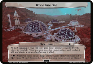 0571 Bowie Base One T Planechase: Universes Beyond: Doctor Who
