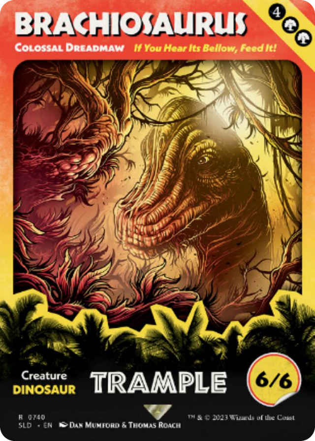 0740 Brachiosaurus - Colossal Dreadmaw R Secret Lair Drop Series