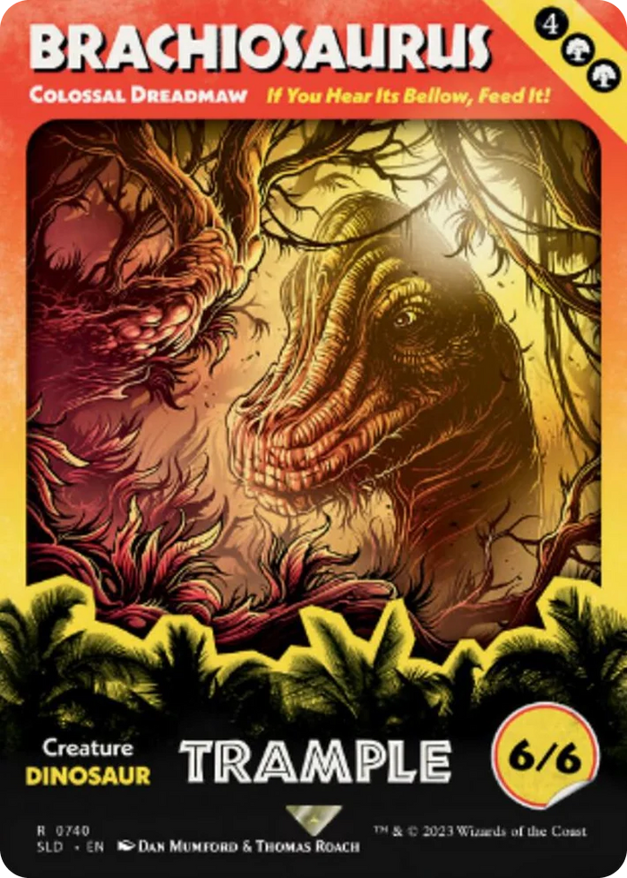 0740 Brachiosaurus - Colossal Dreadmaw R Secret Lair Drop Series