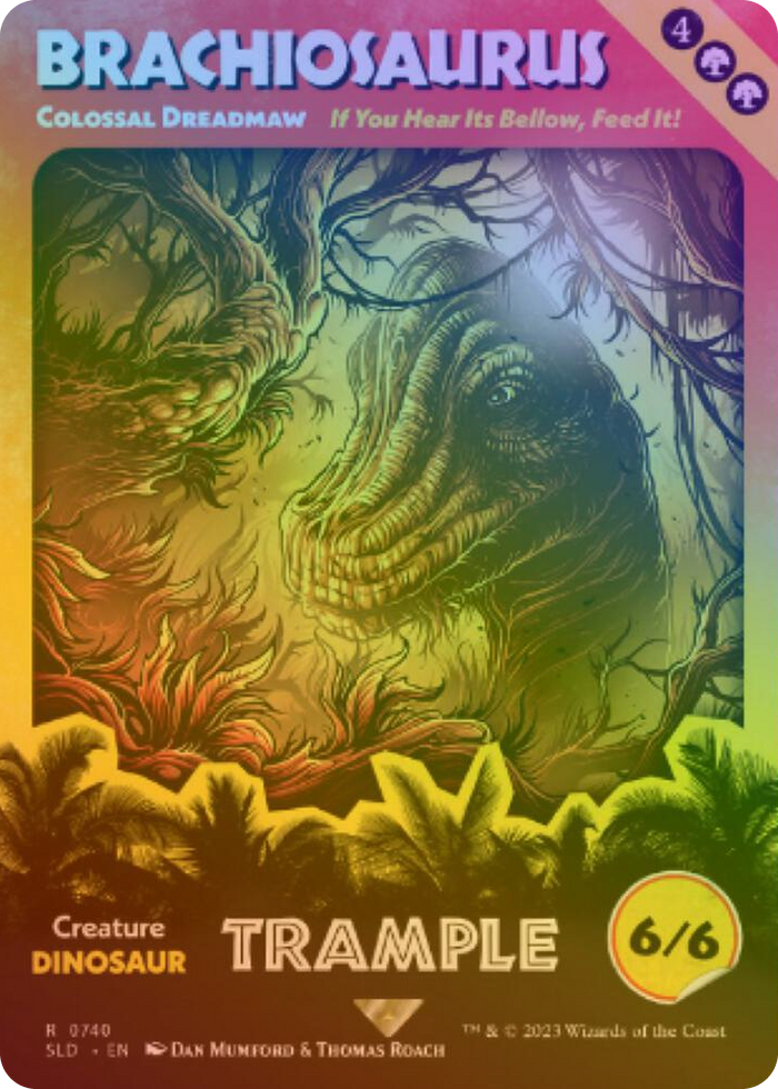 Brachiosaurus - Colossal Dreadmaw (Rainbow Foil) #740 R - Secret Lair Drop Series Pokemon card