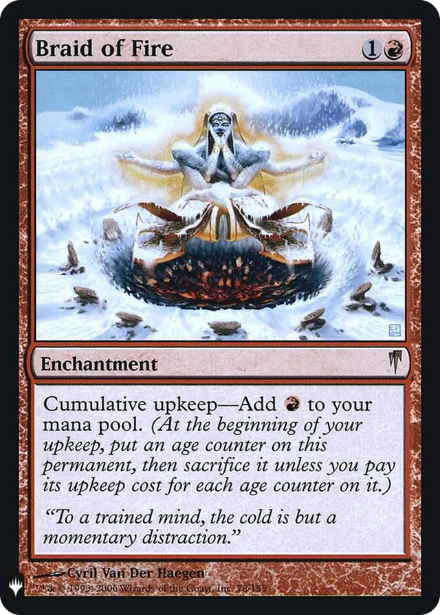 0078 Braid of Fire R The List Reprints