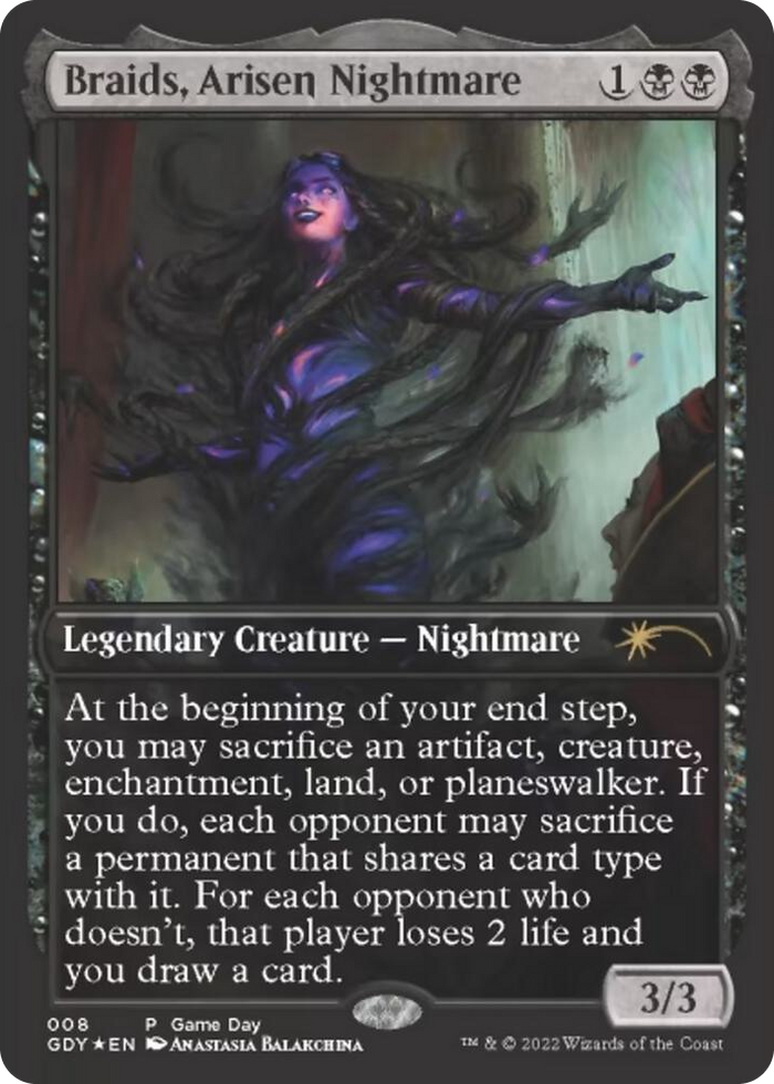 Braids, Arisen Nightmare #8 P - Game Day & Store Championship Promos Pokemon card