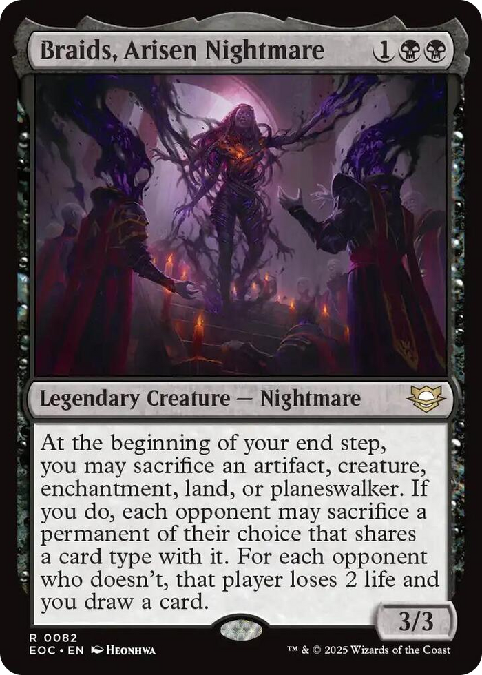 Braids, Arisen Nightmare #82 R - Commander: Edge of Eternities Pokemon card