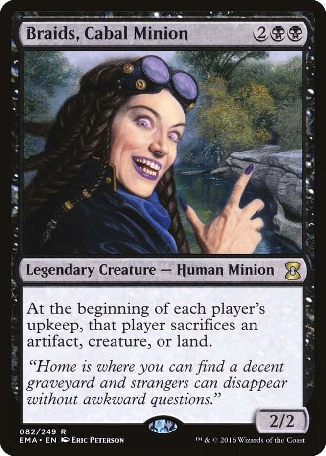 Braids, Cabal Minion #82 R - Eternal Masters Pokemon card
