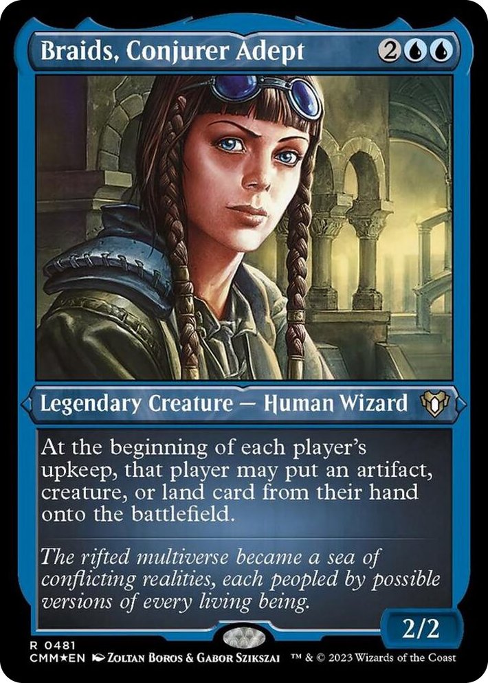 0481 Braids, Conjurer Adept (Foil Etched) R Commander Masters