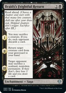 0085 Braids's Frightful Return U Dominaria United