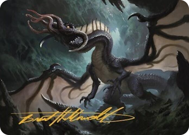 0031 Brainstealer Dragon Art Card (Gold-Stamped Signature) S Art Series: Commander Legends: Battle for Baldur's Gate