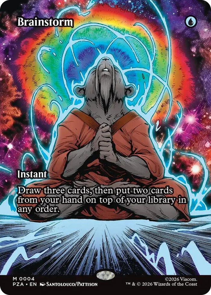 Brainstorm (Borderless) #4 M - Teenage Mutant Ninja Turtles Source Material Pokemon card