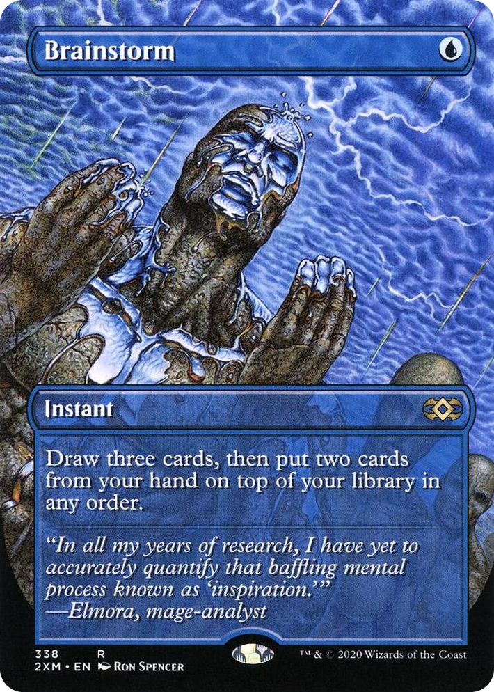 0338 Brainstorm (Borderless) R Double Masters