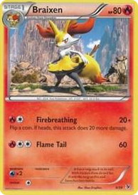 0009 Braixen Common Kalos Starter Set