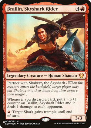 0004 Brallin, Skyshark Rider M The List Reprints