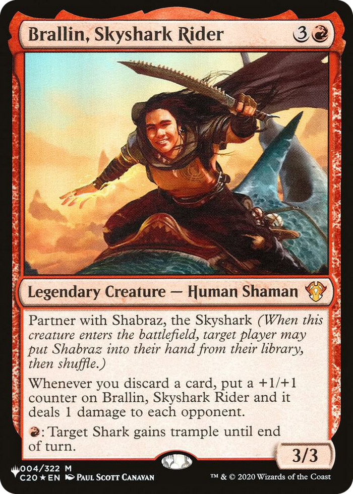 Brallin, Skyshark Rider #4 M - The List Reprints Pokemon card