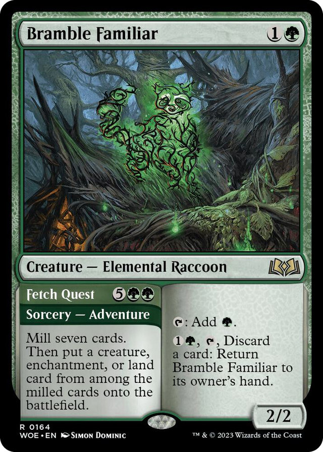 0164 Bramble Familiar R Wilds of Eldraine