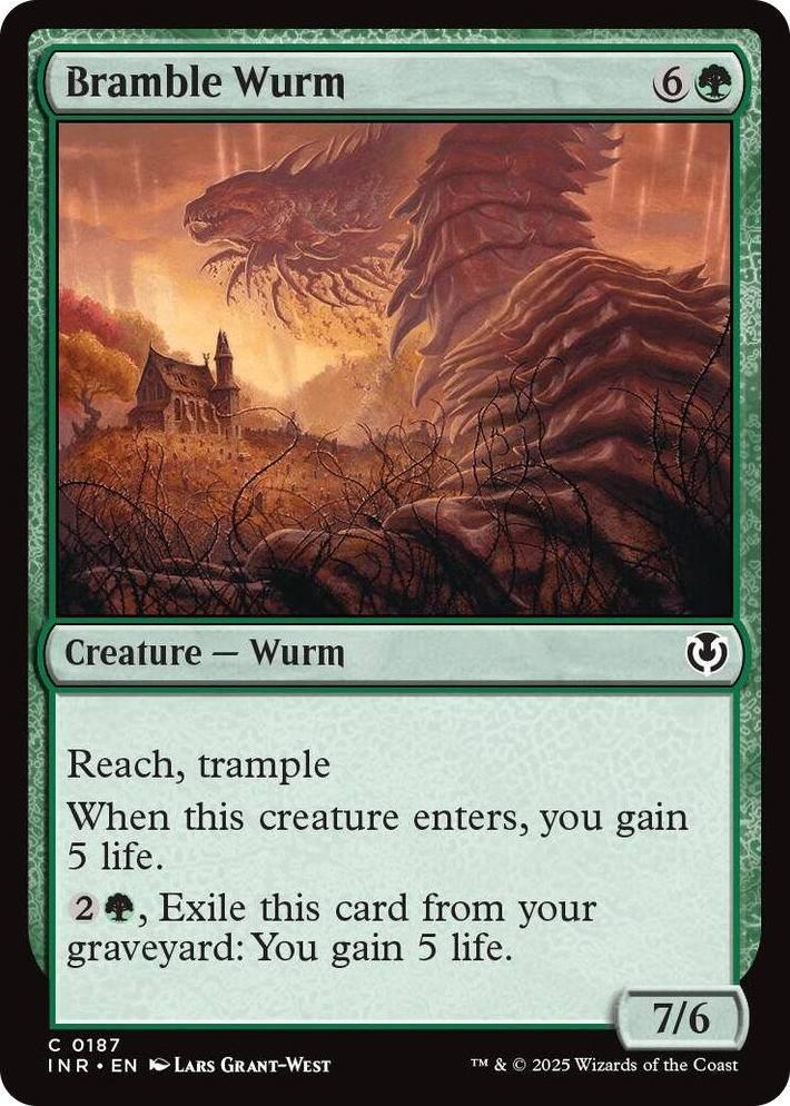 0187 Bramble Wurm C Innistrad Remastered
