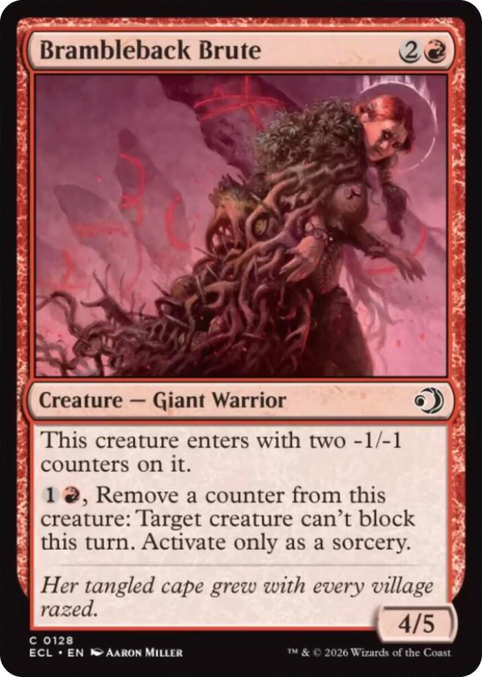 Brambleback Brute #128 C - Lorwyn Eclipsed Pokemon card