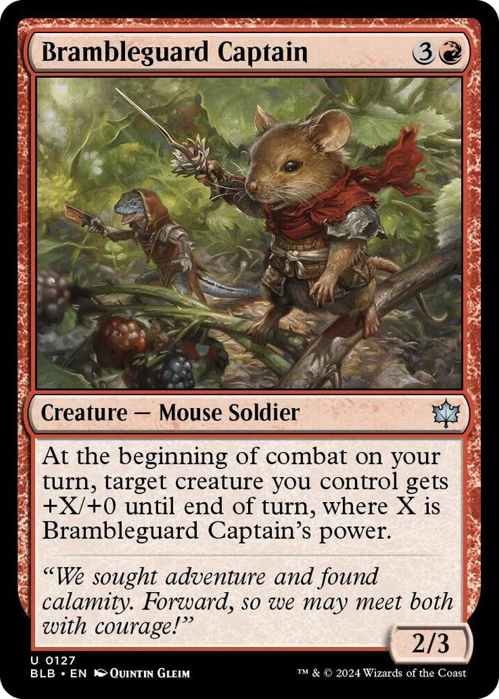 0127 Brambleguard Captain U Bloomburrow