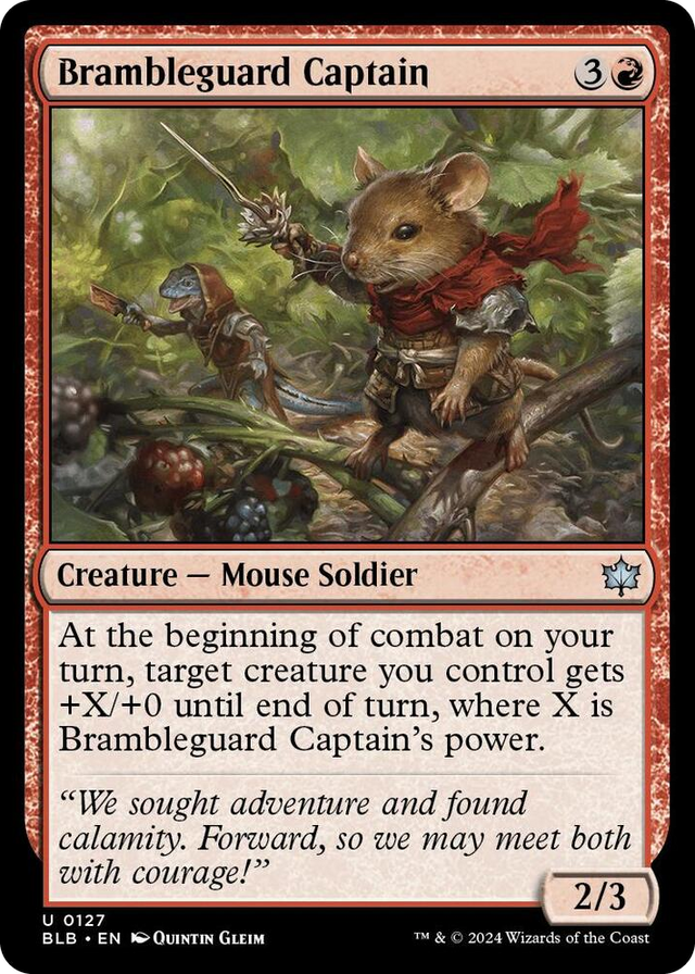 0127 Brambleguard Captain U Bloomburrow