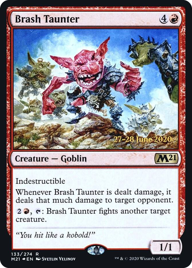 Brash Taunter #133 R - Prerelease Cards Pokemon card
