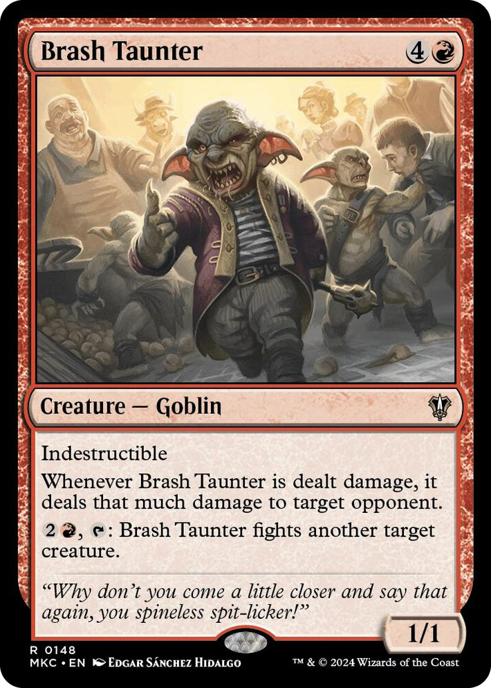 0148 Brash Taunter R Commander: Murders at Karlov Manor