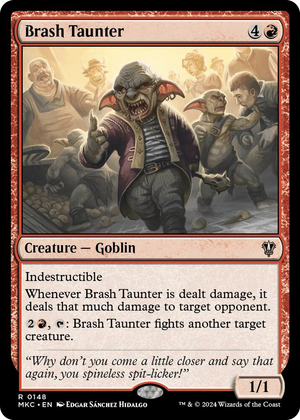 0148 Brash Taunter R Commander: Murders at Karlov Manor