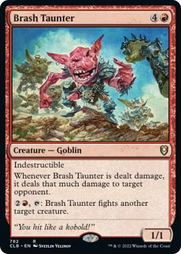 Brash Taunter #782 R - Commander Legends: Battle for Baldur's Gate Pokemon card