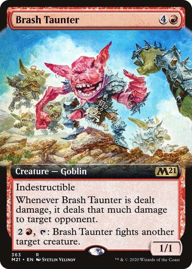 0363 Brash Taunter (Extended Art) R Core Set 2021