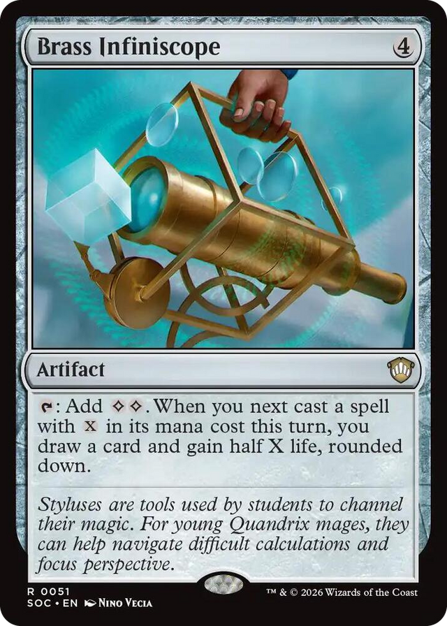 0051 Brass Infiniscope R Commander: Secrets of Strixhaven