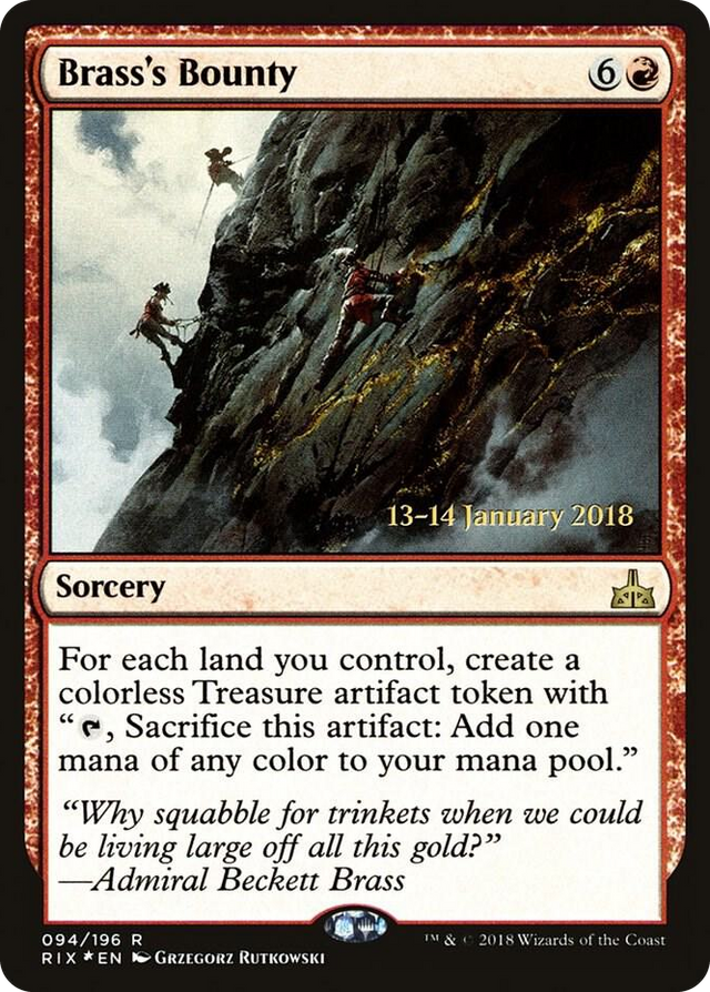 0094 Brass's Bounty (RIX) R Prerelease Cards