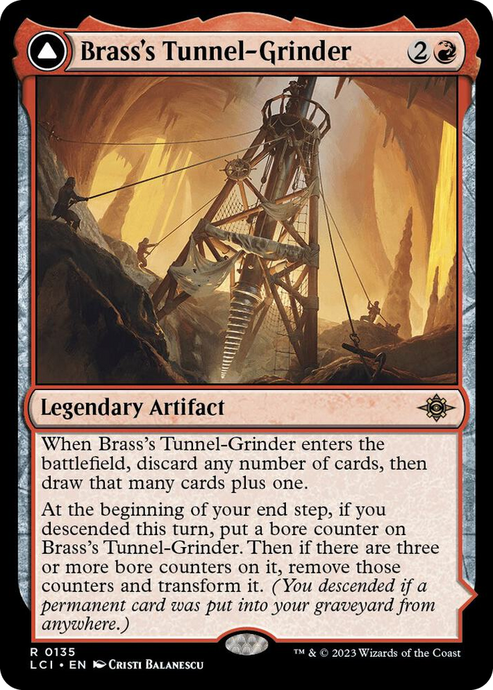 Brass's Tunnel-Grinder #135 R - The Lost Caverns of Ixalan Pokemon card