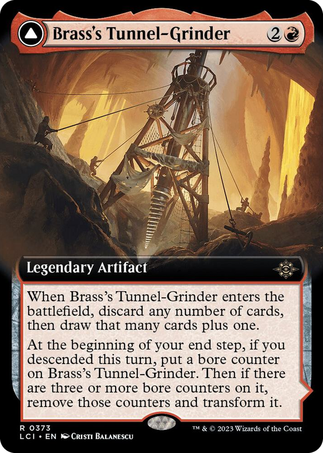 0373 Brass's Tunnel-Grinder (Extended Art) R The Lost Caverns of Ixalan