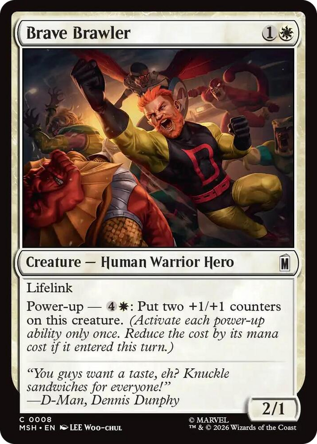 0008 Brave Brawler C Marvel Super Heroes