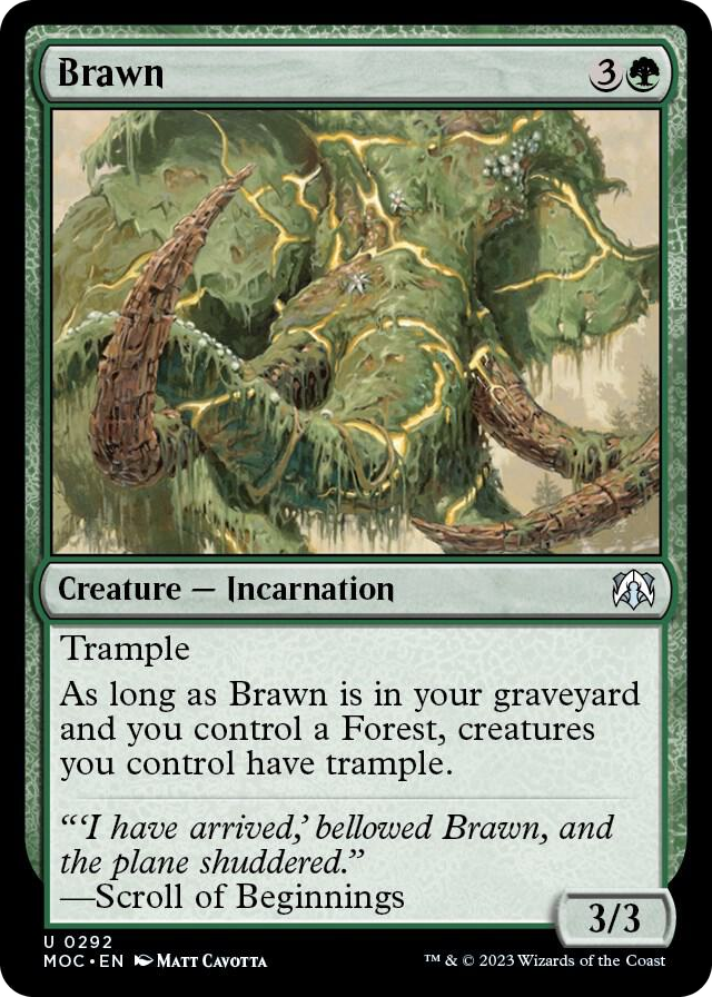 Brawn #292 U - Commander: March of the Machine Pokemon card