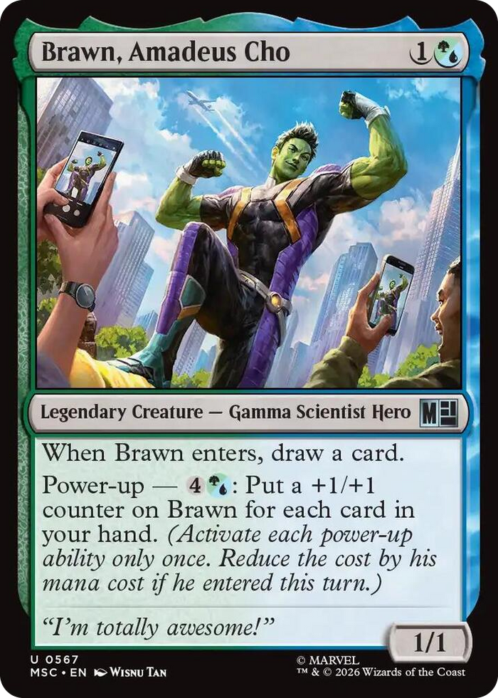 Brawn, Amadeus Cho #567 U - Commander: Marvel Super Heroes Pokemon card