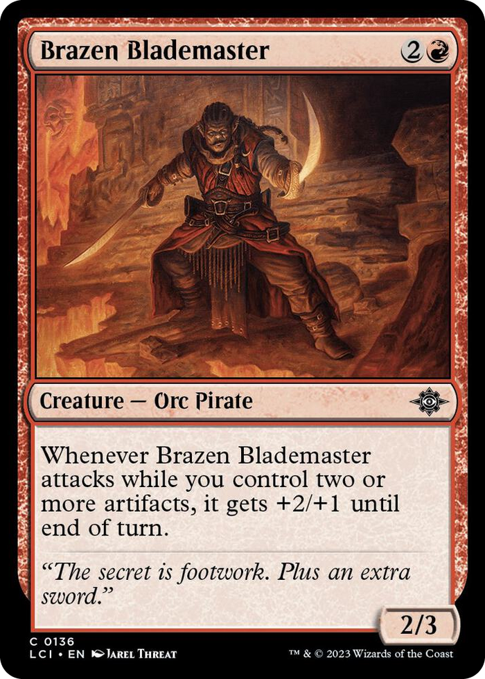 Brazen Blademaster #136 C - The Lost Caverns of Ixalan Pokemon card