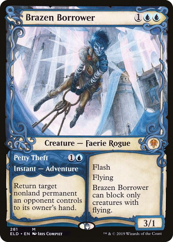0281 Brazen Borrower (Showcase) M Throne of Eldraine