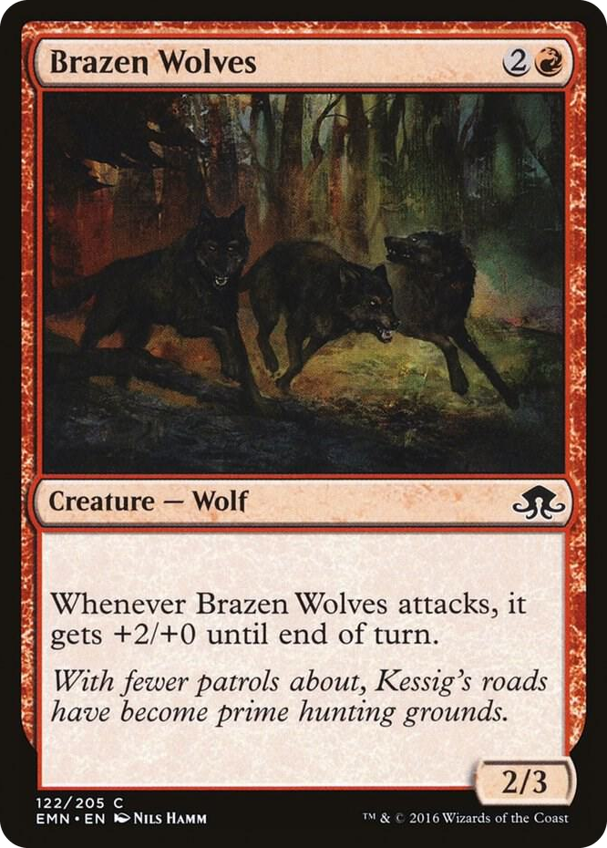 Brazen Wolves #122 C - Eldritch Moon Pokemon card