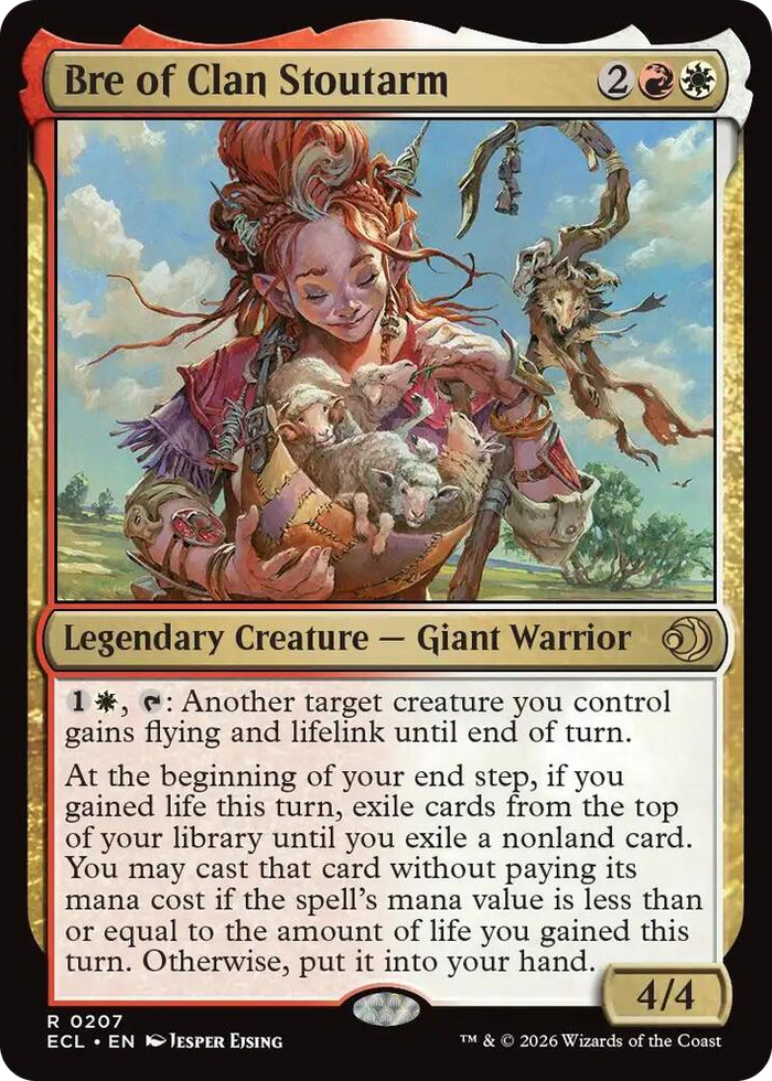 Bre of Clan Stoutarm #207 R - Lorwyn Eclipsed Pokemon card