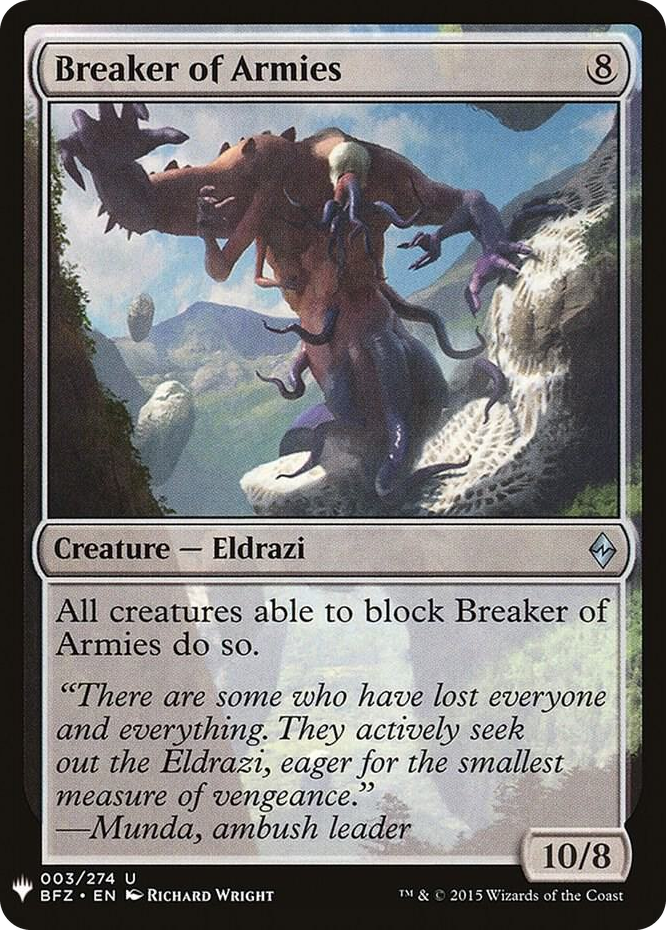 Breaker of Armies #3 U - The List Reprints Pokemon card
