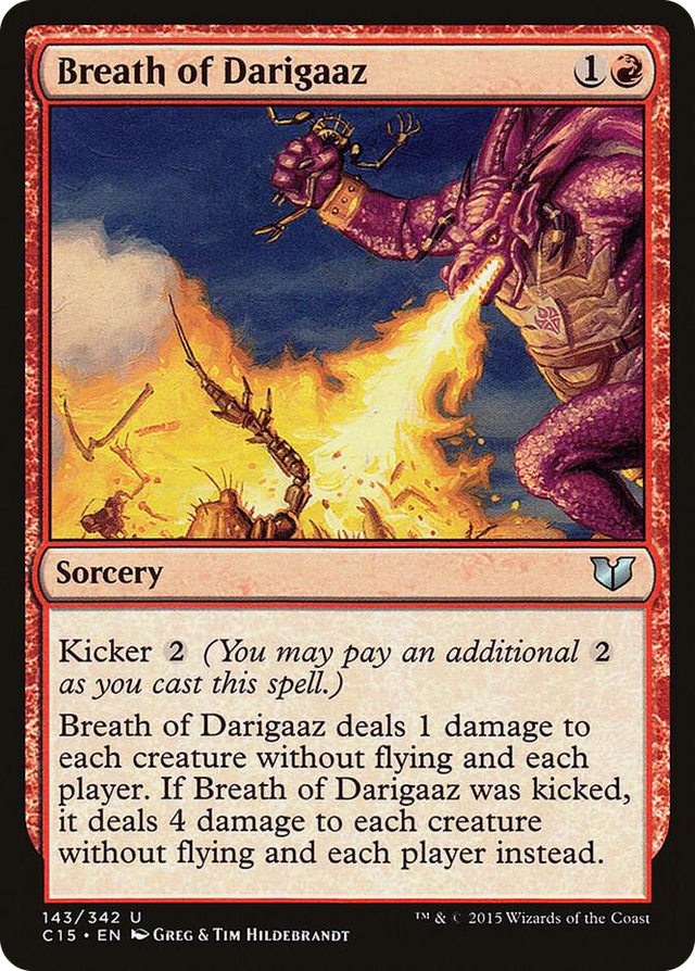 0143 Breath of Darigaaz U Commander 2015