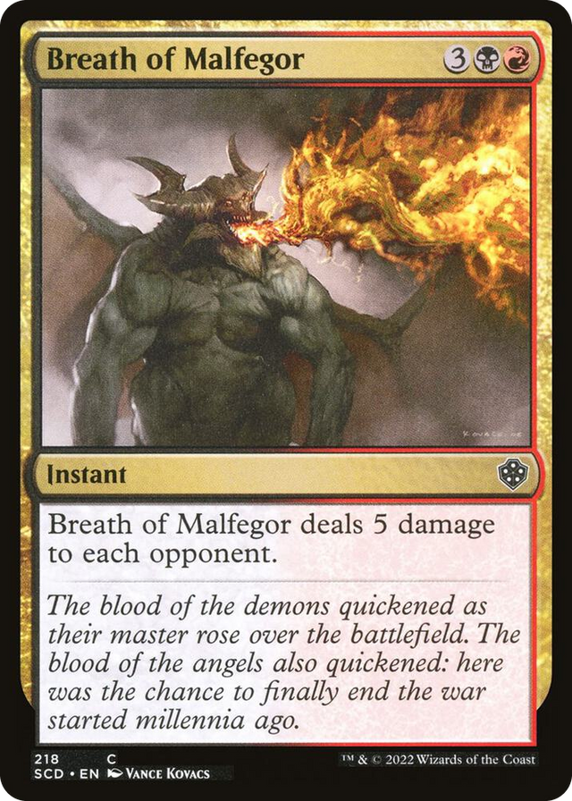 0218 Breath of Malfegor C Starter Commander Decks